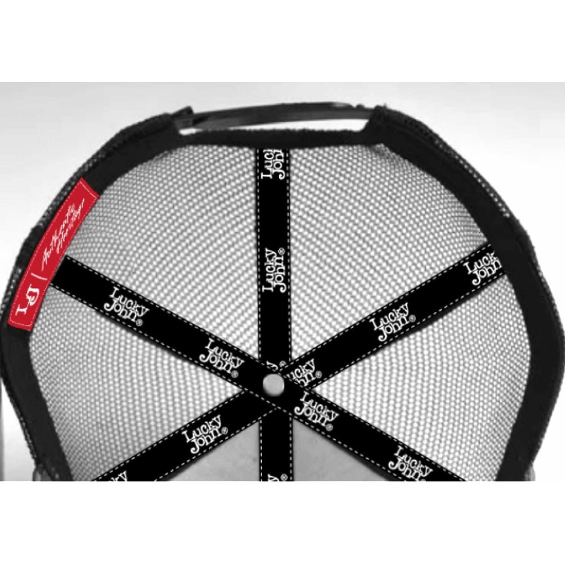 Кепка-бейсболка Lucky John GR AM-6011, полиэстер, серый