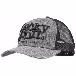 Кепка-бейсболка Lucky John GRM AM-6012, полиэстер, серый