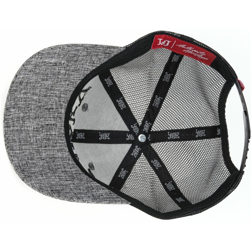 Кепка-бейсболка Lucky John GRM AM-6012, полиэстер, серый