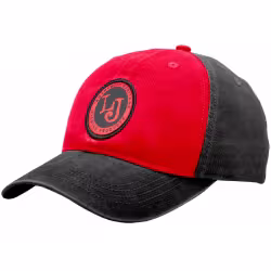 Кепка-бейсболка Lucky John GRRD AM-6013, хлопок, красный