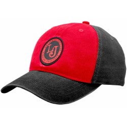 Кепка-бейсболка Lucky John GRRD AM-6013, хлопок, красный