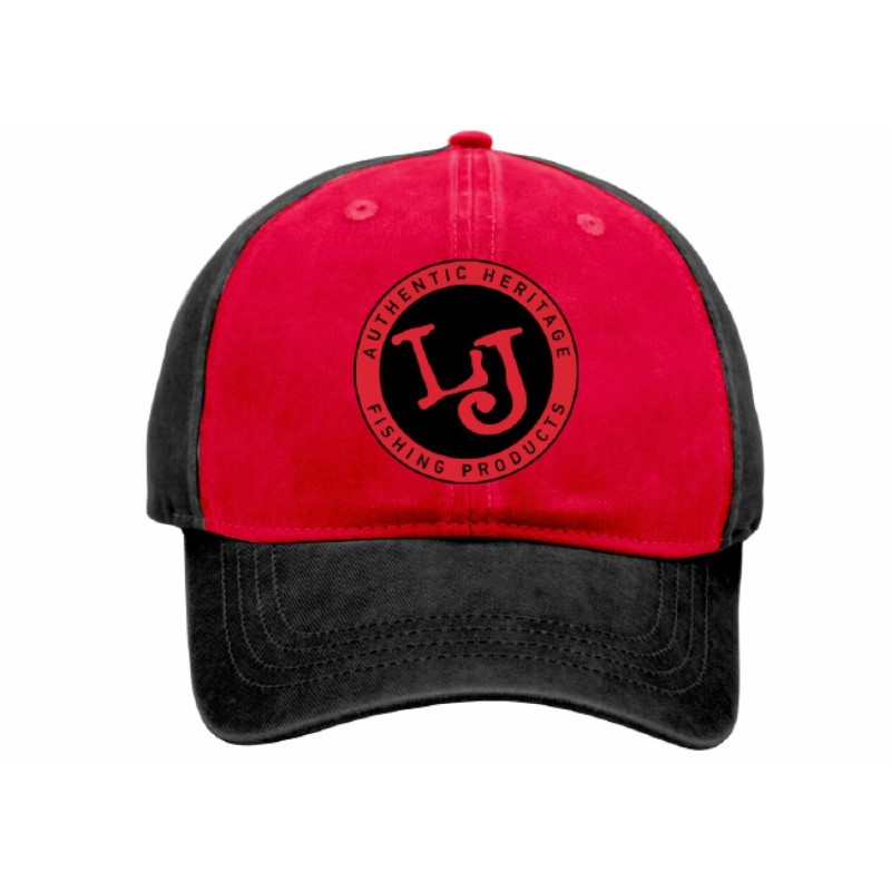 Кепка-бейсболка Lucky John GRRD AM-6013, хлопок, красный