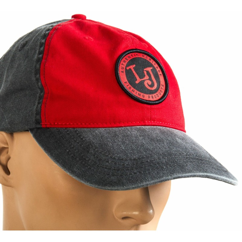 Кепка-бейсболка Lucky John GRRD AM-6013, хлопок, красный