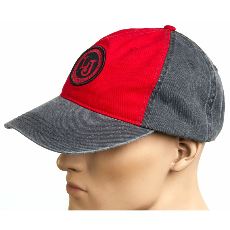 Кепка-бейсболка Lucky John GRRD AM-6013, хлопок, красный