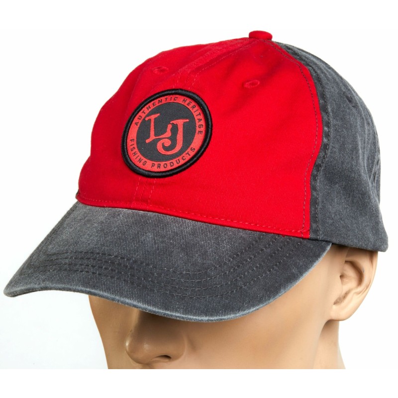 Кепка-бейсболка Lucky John GRRD AM-6013, хлопок, красный