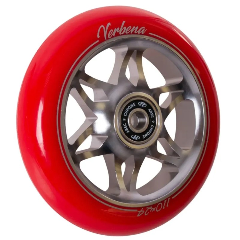 Колесо для самоката Tech Team Verbena grey, 110 мм, красный/серый