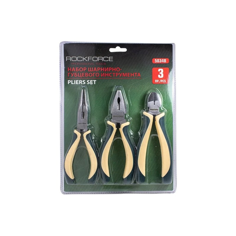 Набор шарнирно-губцевого инструмента RockForce RF-5034B, 3 предмета