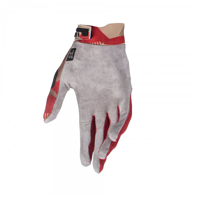Велоперчатки Leatt Moto 2.5 X-Flow Glove RubyStone, красный/бежевый, размер M