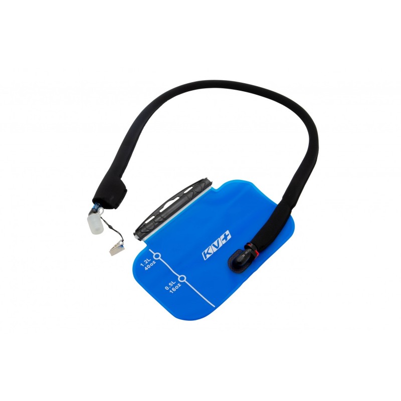 Сумка поясная для питья KV+ Marathon, черный/голубой, 1 л