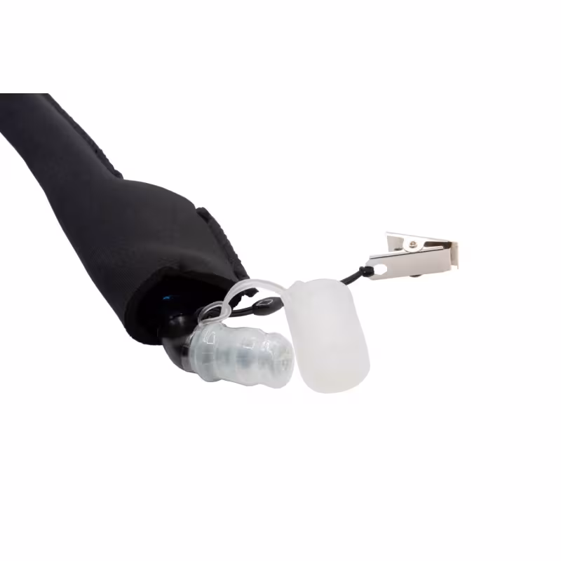 Сумка поясная для питья KV+ Marathon, черный/голубой, 1 л