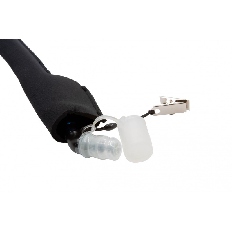 Сумка поясная для питья KV+ Marathon, черный/голубой, 1 л