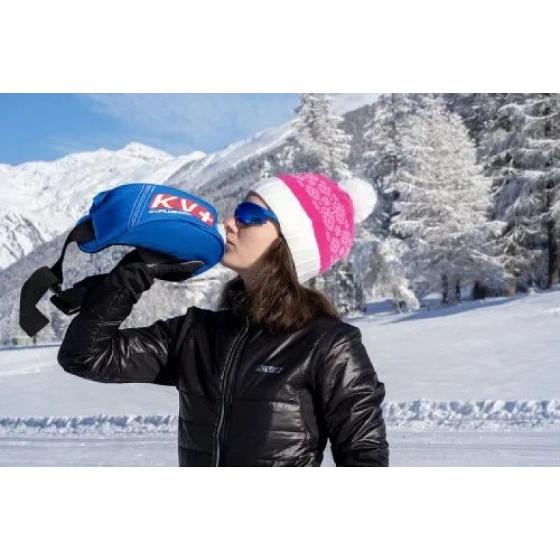 Сумка поясная для питья KV+ Thermo waist bag, синий, 1 л