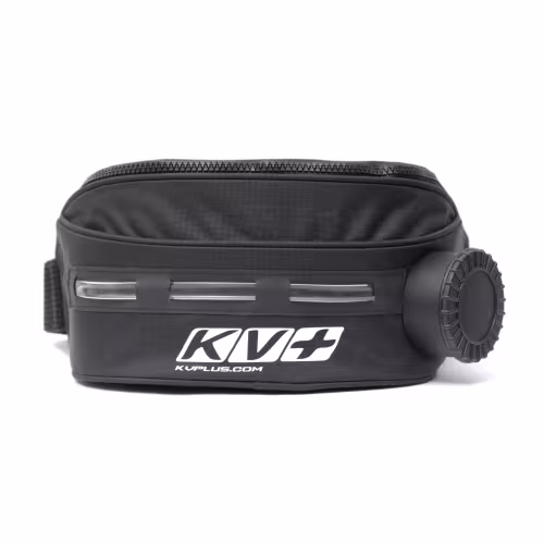 Сумка поясная для питья KV+ Thermo waist bag with Led, черный, 1 л