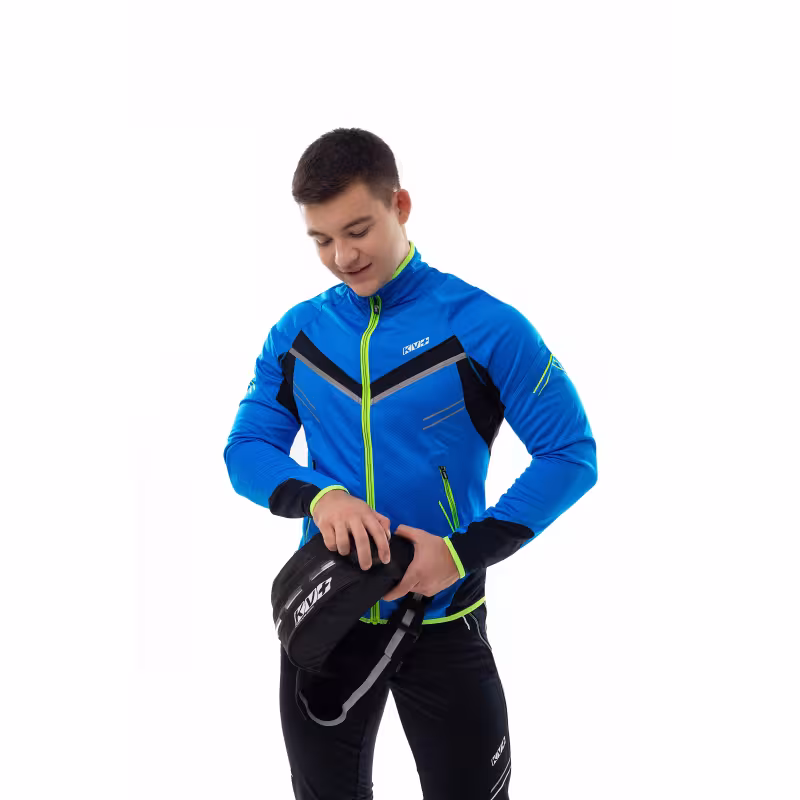 Сумка поясная для питья KV+ Thermo waist bag with Led, черный, 1 л