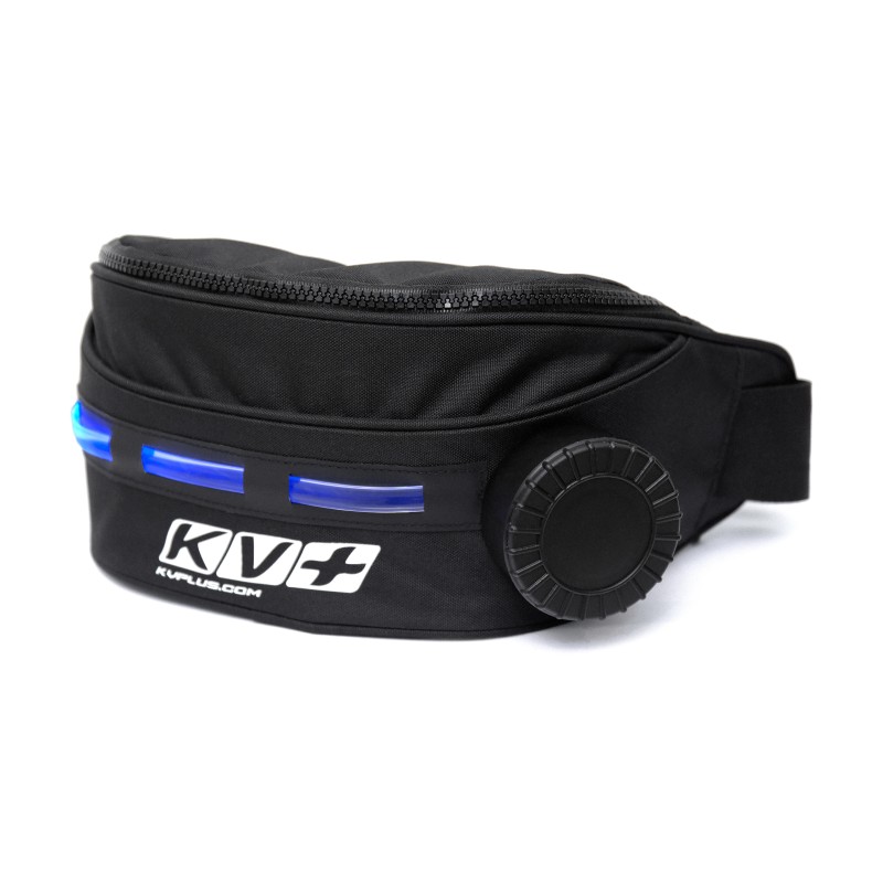 Сумка поясная для питья KV+ Thermo waist bag with Led, черный, 1 л