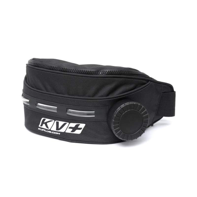 Сумка поясная для питья KV+ Thermo waist bag with Led, черный, 1 л