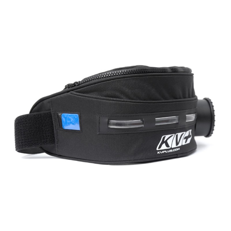 Сумка поясная для питья KV+ Thermo waist bag with Led, черный, 1 л