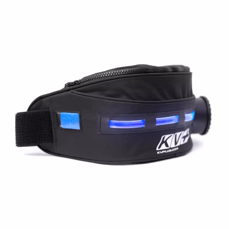 Сумка поясная для питья KV+ Thermo waist bag with Led, черный, 1 л