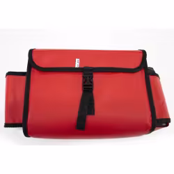 Сумка с бутылкодержателем на ликтрос, красный (40 см)