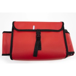 Сумка с бутылкодержателем на ликтрос, красный (40 см)