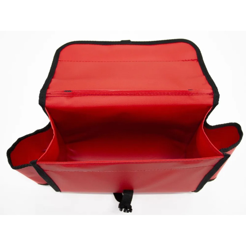 Сумка с бутылкодержателем на ликтрос, красный (40 см)