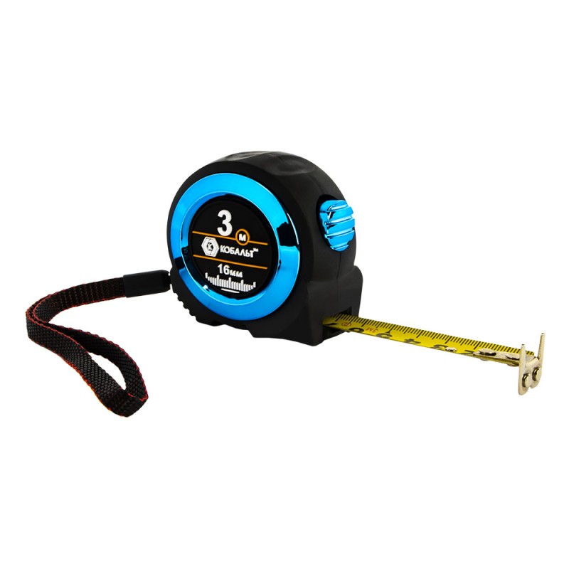 Рулетка строительная Кобальт Экстра 906-883, 3 м x 16 мм