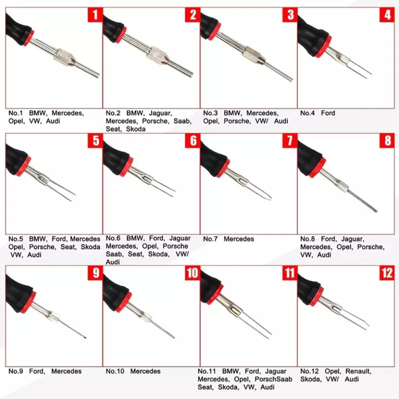 Набор приспособлений для разъединения электроконтактов SpecX A60060, 23 предмета