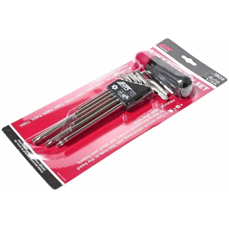 Набор ключей Torx Г-образных JTC-3924, T10H-T50H, 9 предметов