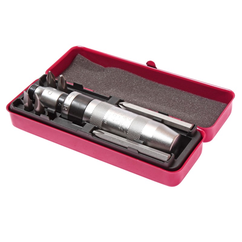 Отвертка-рукоятка ударная PH, SL с набором бит JTC