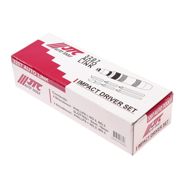 Отвертка-рукоятка ударная PH, SL с набором бит JTC