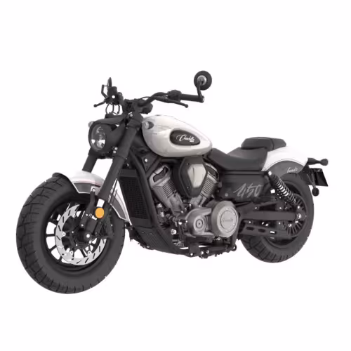Мотоцикл крузер Benda Chinchilla 500, белый