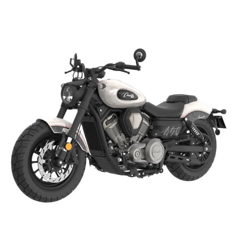 Мотоцикл крузер Benda Chinchilla 500, белый
