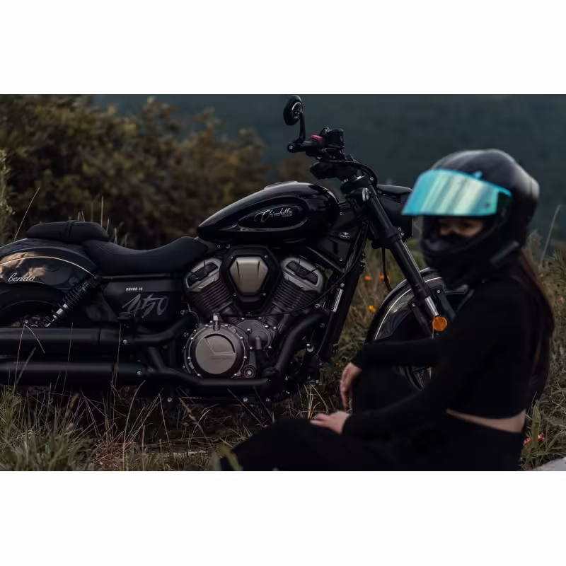 Мотоцикл крузер Benda Chinchilla 500, белый