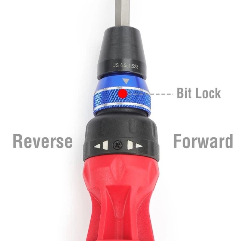 Отвертка с набором бит 12 в 1 Workpro