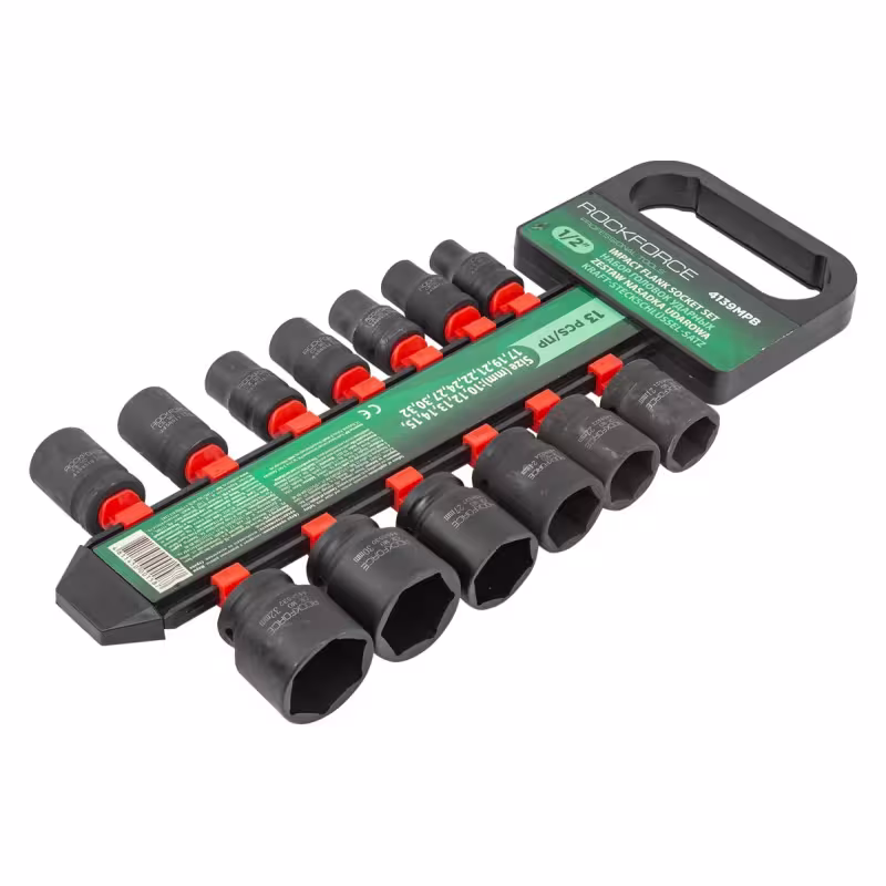 Набор головок ударных RockForce RF-4139MPB, 13 предметов