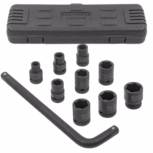 Набор головок ударных RockForce RF-4104-5MPB, 10 предметов