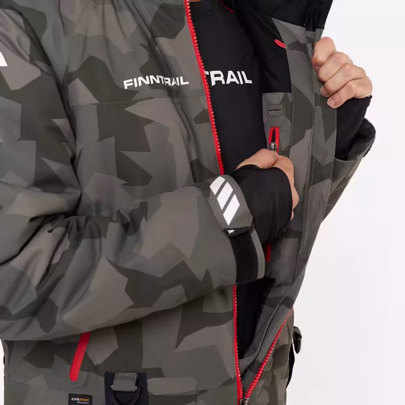 Комбинезон мужской Finntrail Widetrack 3852 CamoShadowGreen, мембрана Hard-Tex, хаки камуфляж, размер 50-52 (L), 175-185 см