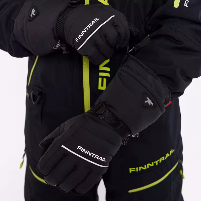 Мотоперчатки зимние Finntrail Freeride 2700 Graphite, черный, размер L