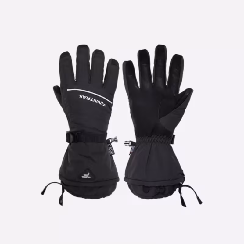 Мотоперчатки зимние Finntrail Freeride 2700 Graphite, черный, размер XL