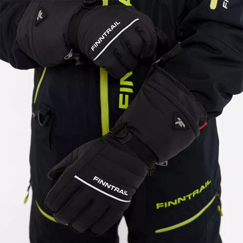 Мотоперчатки зимние Finntrail Freeride 2700 Graphite, черный, размер XL