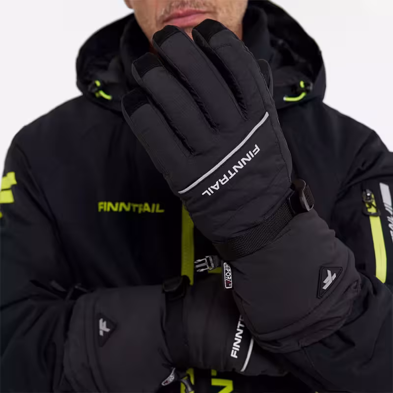Мотоперчатки зимние Finntrail Freeride 2700 Graphite, черный, размер XL