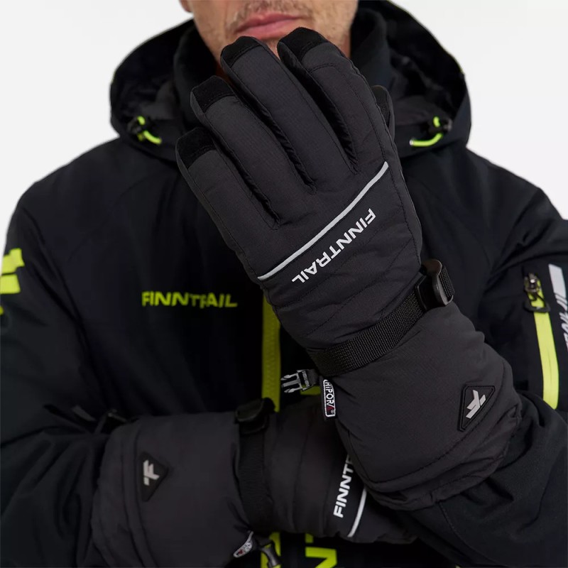 Мотоперчатки зимние Finntrail Freeride 2700 Graphite, черный, размер XL