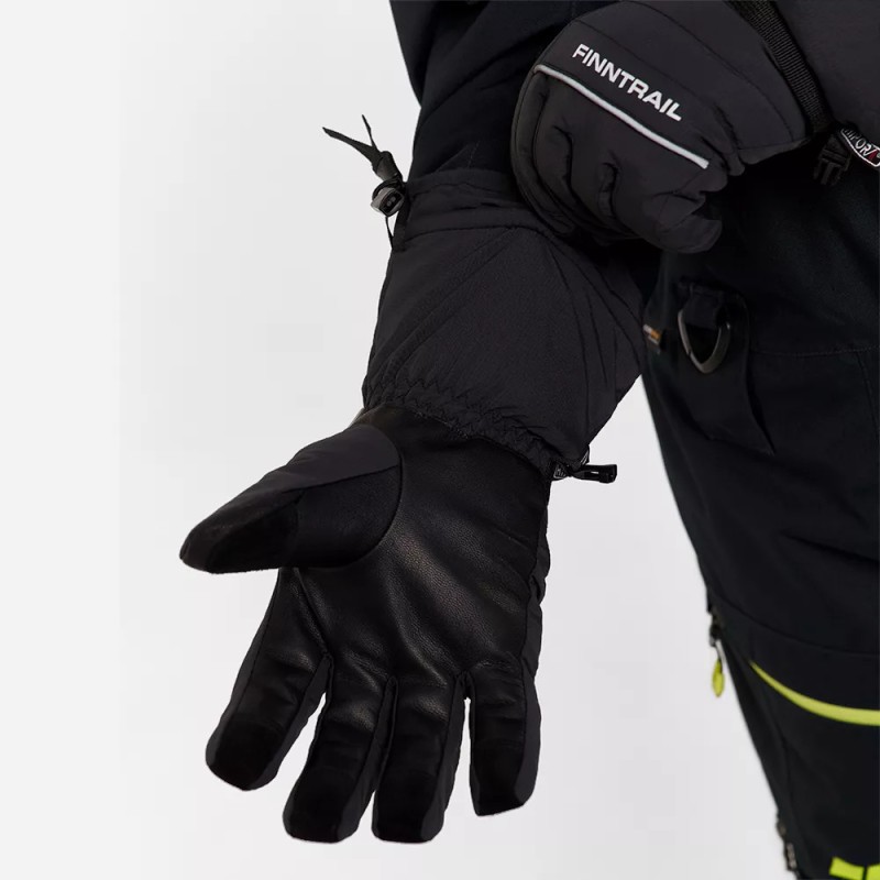 Мотоперчатки зимние Finntrail Freeride 2700 Graphite, черный, размер XL