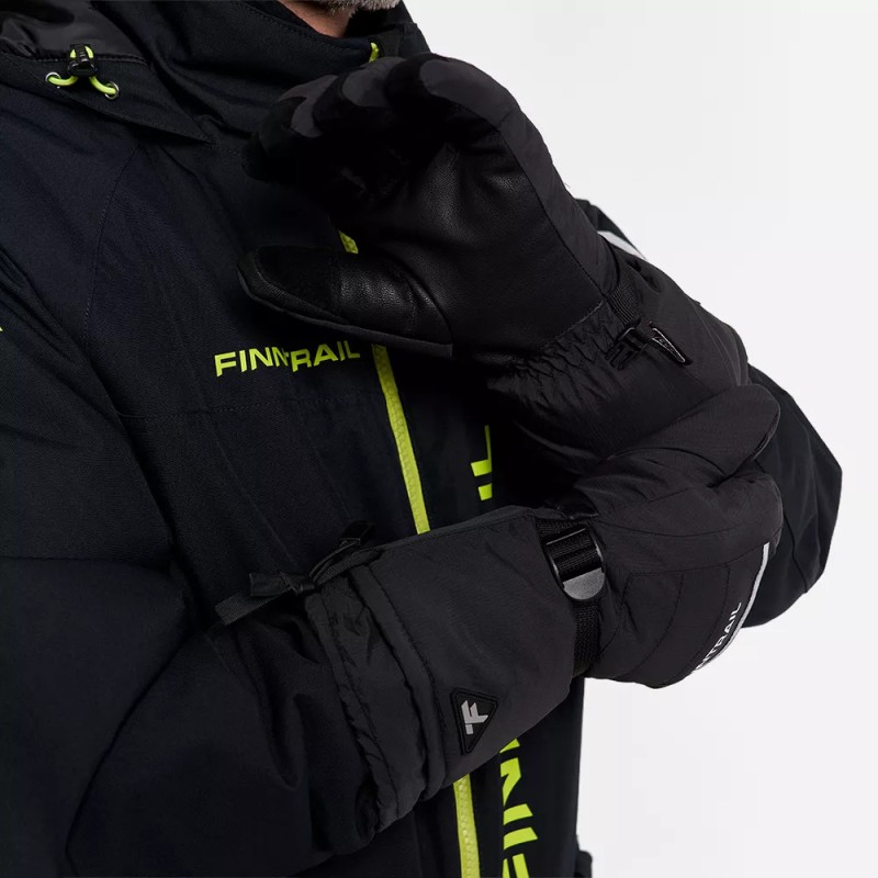 Мотоперчатки зимние Finntrail Freeride 2700 Graphite, черный, размер XL