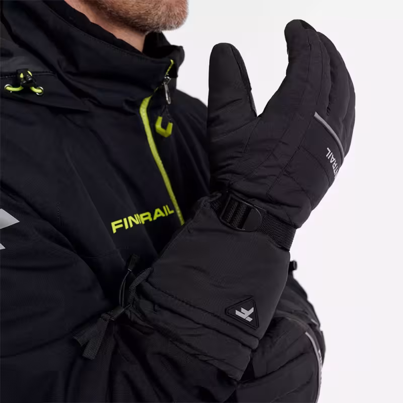 Мотоперчатки зимние Finntrail Freeride 2700 Graphite, черный, размер XL