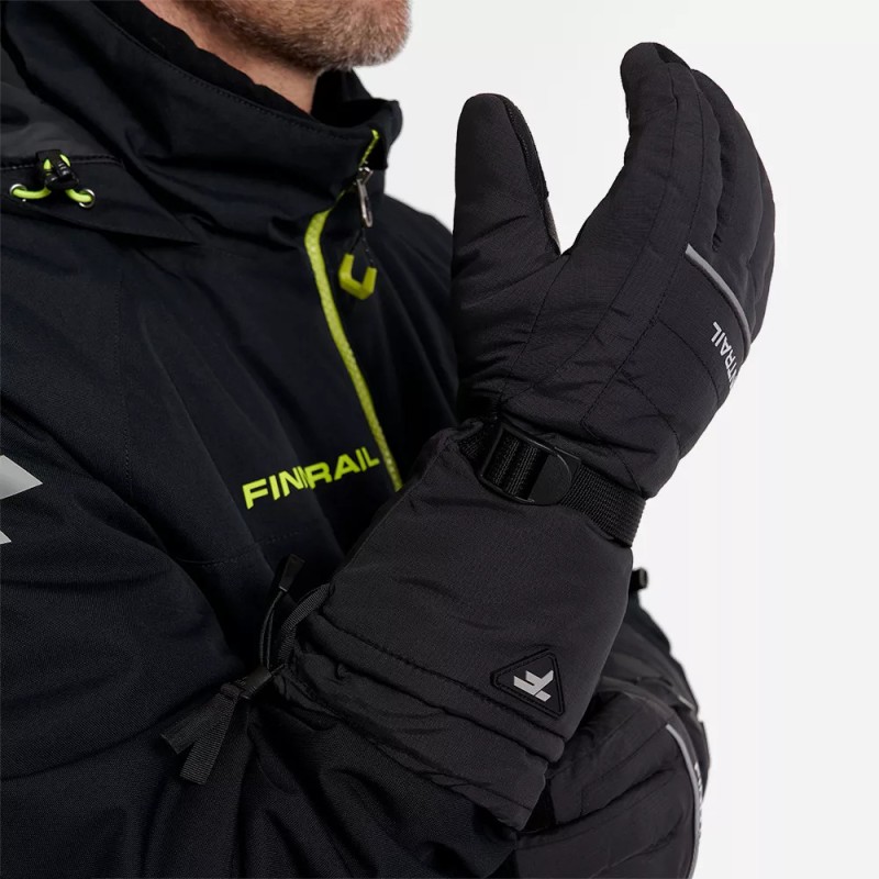 Мотоперчатки зимние Finntrail Freeride 2700 Graphite, черный, размер XL