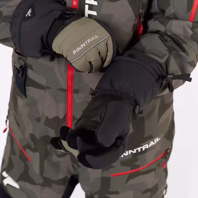 Мотоперчатки зимние Finntrail Freeride 2700 Khaki, хаки, размер M