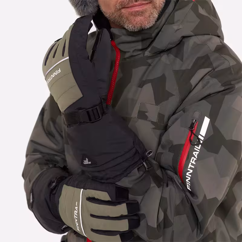 Мотоперчатки зимние Finntrail Freeride 2700 Khaki, хаки, размер M