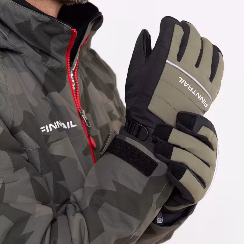 Мотоперчатки зимние Finntrail Freeride 2700 Khaki, хаки, размер L