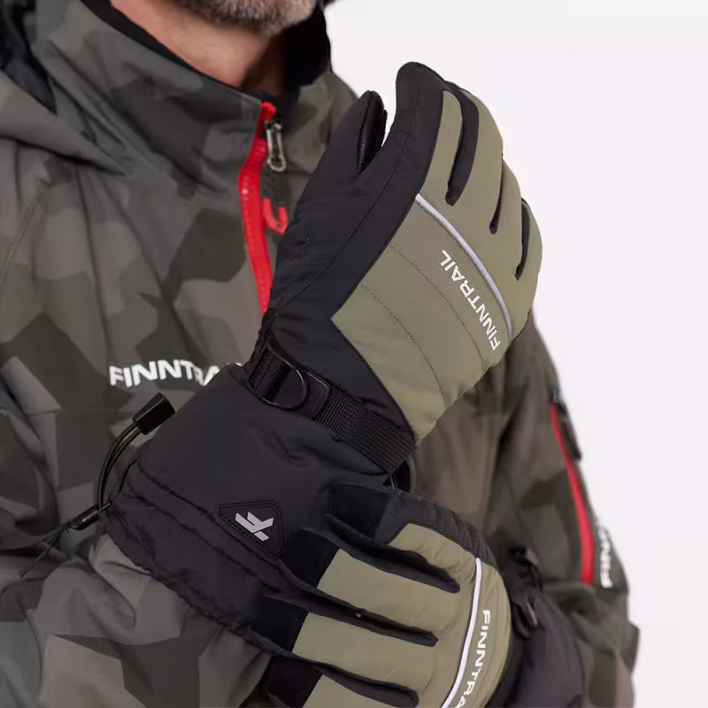 Мотоперчатки зимние Finntrail Freeride 2700 Khaki, хаки, размер XL